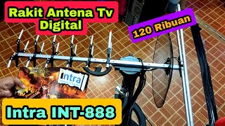 Antena Tv Digital Terbaik || Cara Rakit Antena Intra INT-888 || Harga Murah 120 Ribuan