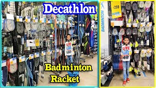 Decathlon | Collection Of Badminton Racket, Shuttlecock, Shoes, Net, Clothes, Bags etc in Decathlon.