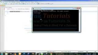 Java Lesson 2: First Java Program | Urdu Hindi video Tutorial | www PakTutorials tk