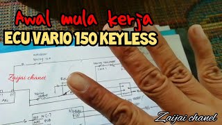 Jalur kelistrikan vario 150 keyless awal mula dari scu vario