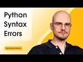 Python Syntax Errors: Common Mistakes and Fixes
