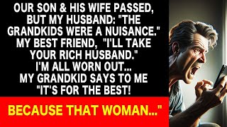 My husband had an affair and left me! Later my grandkids said to not worry because...