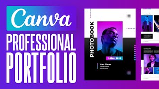 How To Make A Personal Portfolio Using Canva (2024) Tutorial for Beginners