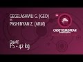 Qual. FS - 42 kg: G. GEGELASHVILI (GEO) df. Z. PASHINYAN (ARM), 7-6