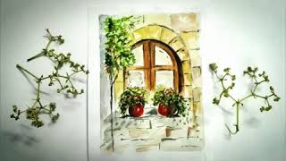 An easy painting to do/water colour tutorial for beginners/ആർക്കും പറ്റും ഇത്.. ഒരു കൈ നോക്കിയാലോ