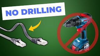 Lay ethernet cables WITHOUT drilling