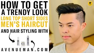 Long Top Short Sides Men's Haircut And Hair Styling Tutorial With Avenue Man Hair Products