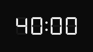 40 Minute Timer with Alarm – 2400 Second Countdown