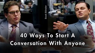 40 Ways To Start A Conversation With Anyone | Book Binder