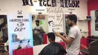 New Hi tech salon :-  Mens style haircut.