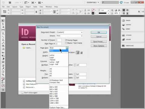Add a Custom Page Size to Adobe InDesign Add a Custom Page Size to Adobe InDesign