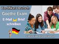 German Letter-E-Mail writing - Brief schreiben Goethe Exam A1 A2 B1