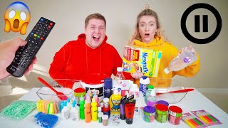 ПАУЗА СЛАЙМ ЧЕЛЛЕНДЖ 😱 *очень плохая идея* PAUSE SLIME CHALLENGE