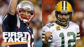 Tom Brady vs. Aaron Rodgers: First Take debates | First Take | ESPN