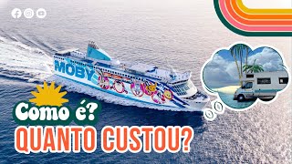 TRANSPORTAMOS NOSSO MOTORHOME DE NAVIO PARA UMA ILHA - TRAGHETTI SARDEGNA 2023