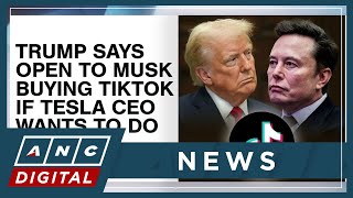 Trump says open to Musk buying TikTok if Tesla CEO wants to do so | ANC