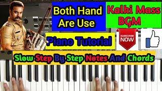 Kalki Mass BGM ||piano Tutorial || Notes And Chords||Arpeggios ||sikho piano||