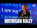 Vice President Kamala Harris Speaks at Michigan Rally