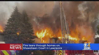 Fire Tears Through Row Of Homes In Lawrence