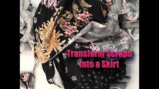 Fab Fit Friday:  Transform Scraps of Knit Fabric into a Skirt