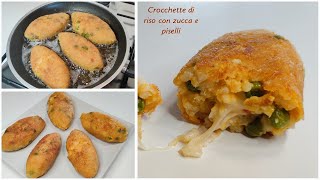 Crocchette di riso ( o supplì ) alla zucca