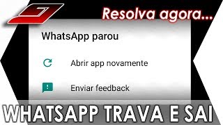 WHATSAPP PAROU DE FUNCIONAR (COMO RESOLVER) | Guajenet