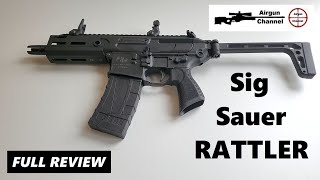 Sig Sauer RATTLER (Full Review) 3 Shot Burst Replica BB Gun with Semi-Auto \u0026 Full Auto Burst Mode