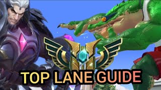 TOP LANE GUIDE WILD RIFT