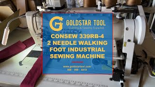 Product Showcase - Consew 339RB-4 Walking Foot Sewing Machine -Goldstartool.com - 800-868-4419