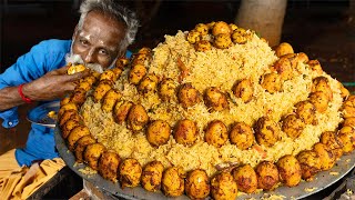 Tasty!!! Daddy Making Egg Biryani | Village food factory