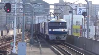 EF210-160牽引貨物列車　加古川駅通過2