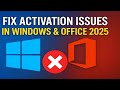 Fix Activation Issues in Windows & Office 2025 - Official Methods