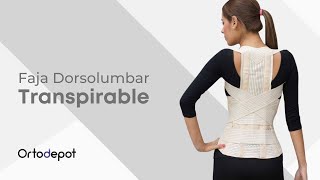 Faja Dorsolumbar Transpirable