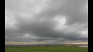 Heftiges rotierendes Gewitter im Zeitraffer  bei Mainz 28.04.2023