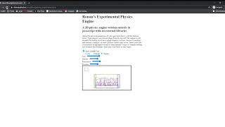 JavaScript Physics Engine (Open Source)