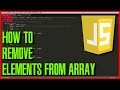 LEARN JAVASCRIPT How to remove element from array