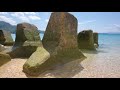 沖縄ビーチ⛱️👌 4k okinawa beautiful beach　 本部町 　 海