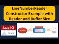 LineNumberReader Constructor Example with Reader and Buffer Size | Java IO | Java Tutorial