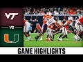 Virginia Tech vs. Miami Game Highlights | 2024 ACC Football