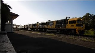 PN Diverted Freight 5BM4 \u0026 SSR Grain 1SK3 in the Adelaide Hills - 24/02/2020