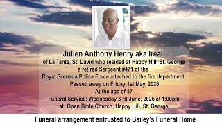 MTV OBITUARIES FOR TUESDAY 26TH MAY 2026