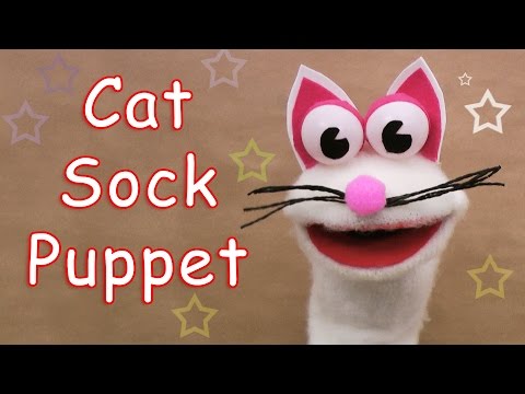 How to make a Cat Sock Puppet - Ana | DIY Crafts How to make a Cat Sock Puppet - Ana | DIY Crafts