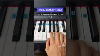 Happy Birthday Song easy piano tutorial!