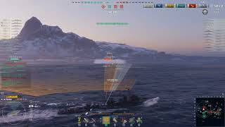 World Of Warships Random Battle Gameplay With YUGUMO