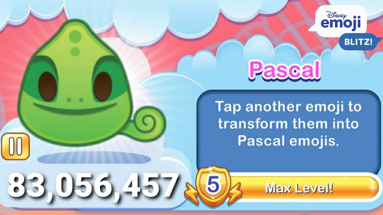 Disney Emoji Blitz - Pascal (Level 5) - Tangled - HIGH SCORE 83M ...