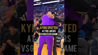 Kyrie Irving to the Lakers confirmed? 👀 Kyrie courtside at Lakers vs Grizzlies #shorts #nba