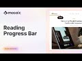 How to Add a Reading Progress Bar in WordPress | No Code Tutorial with Mosaic