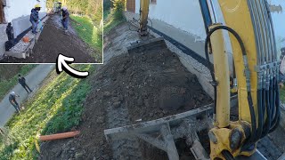 Leveling The Slope At The Foundation - Excavator Work and Manual Work - Part 7