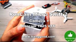 ✔ RunCam Micro Swift 2 Camera, Runcam TX25 VTX, Kingkong Fly Egg 130 Test! Banggood!