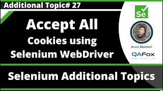 Handling 'Accept All Cookies' option using Selenium WebDriver